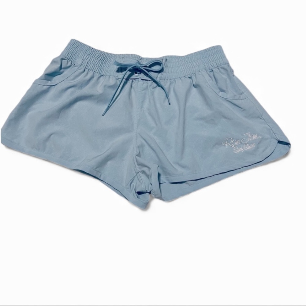 Ron Jon Sky Blue Board Shorts Lightweight Moisture-Wicking SZ XL (Girls)